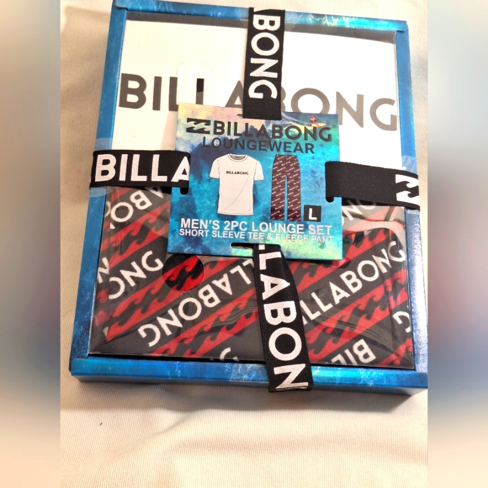 Billabong 2 Piece Men's Longewear Set Size Large